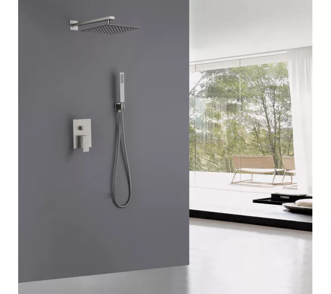 Душевая система ABBER Daheim AF8219SP скрытого монтажа без излива, сатин, Выбрать цвет: Сатин, изображение 2