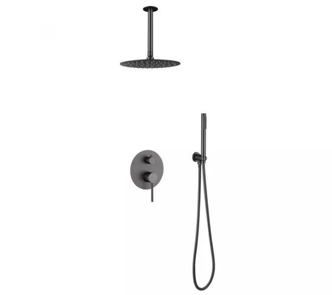 Душевая система ABBER Emotion AF8821NG скрытого монтажа без излива, никель, Выбрать цвет: Никель