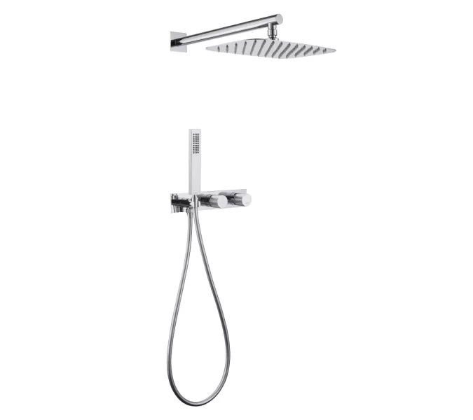 Душевая система ABBER Rund AF8718 скрытого монтажа без излива, хром, Выбрать цвет: Хром