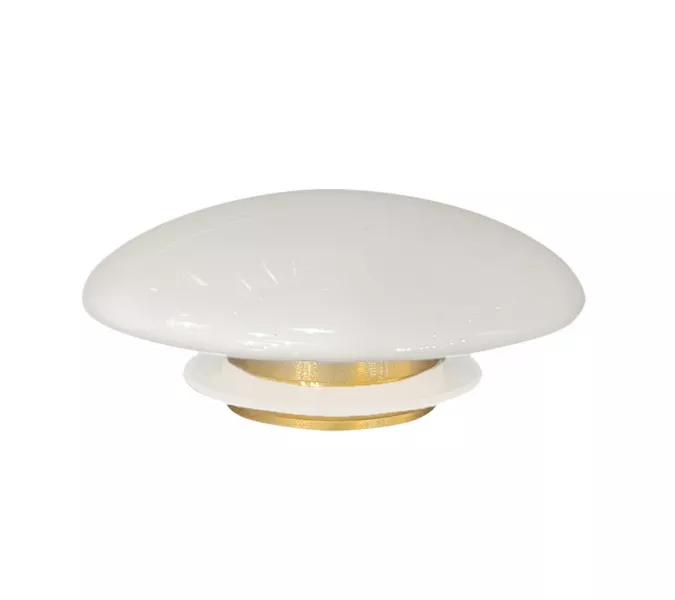 Накладка на слив для раковины ABBER AC0014 белая, керамика, Выбрать цвет: Белый, изображение 2