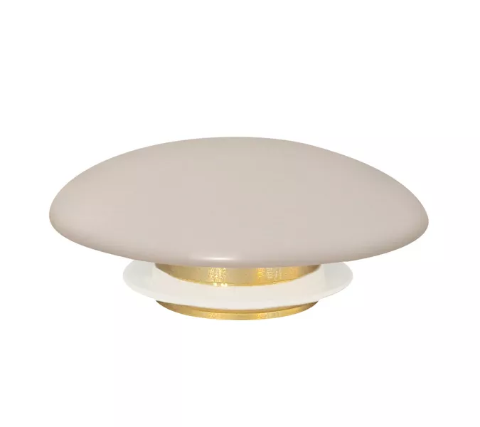 Накладка на слив для раковины ABBER AC0014MBE светло-бежевая матовая, керамика, Выбрать цвет: стветло-бежевый матовый, изображение 2