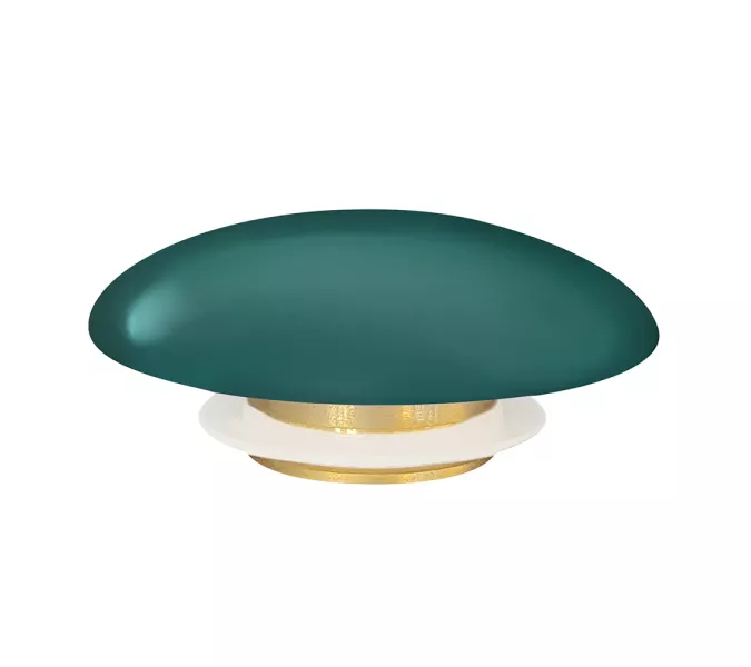 Накладка на слив для раковины ABBER AC0014MBG темно зеленая, керамика, Выбрать цвет: темно зеленая, изображение 3