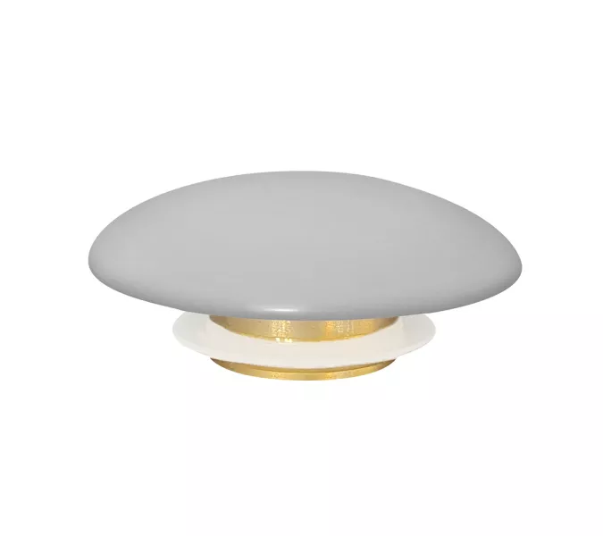 Накладка на слив для раковины ABBER AC0014MLG светло-серая матовая, керамика, Выбрать цвет: светло-серая матовая, изображение 2