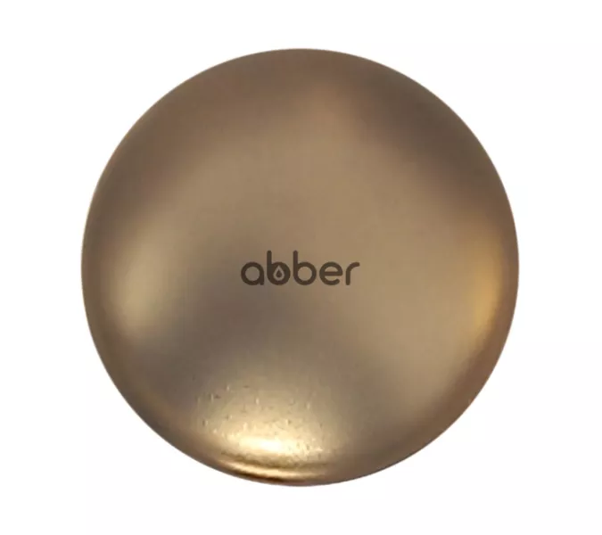 Накладка на слив для раковины ABBER AC0014MMG золото матовое, керамика, Выбрать цвет: Золото матовое