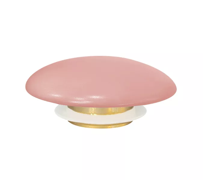 Накладка на слив для раковины ABBER AC0014MP розовая матовая, керамика, Выбрать цвет: Розовая матовая, изображение 2