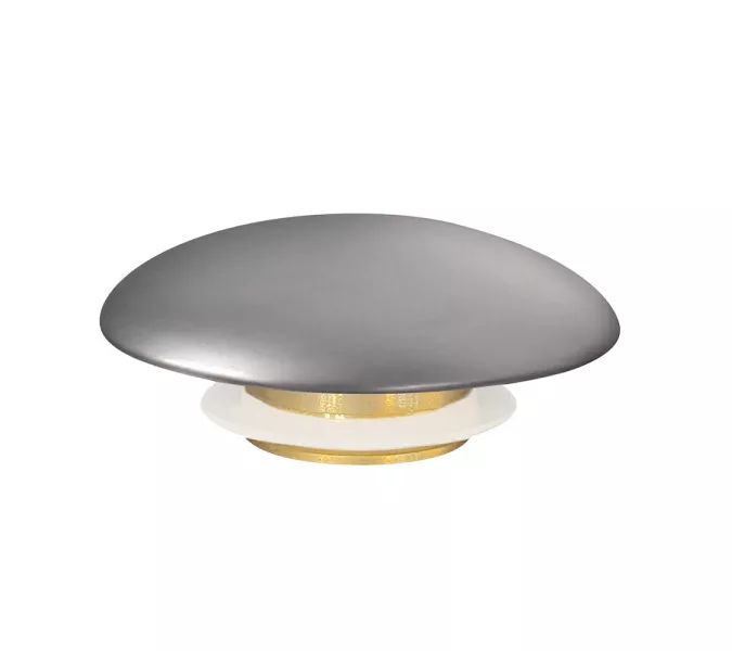 Накладка на слив для раковины ABBER AC0014MS серебряная матовая, керамика, Выбрать цвет: серебряная матовая, изображение 2