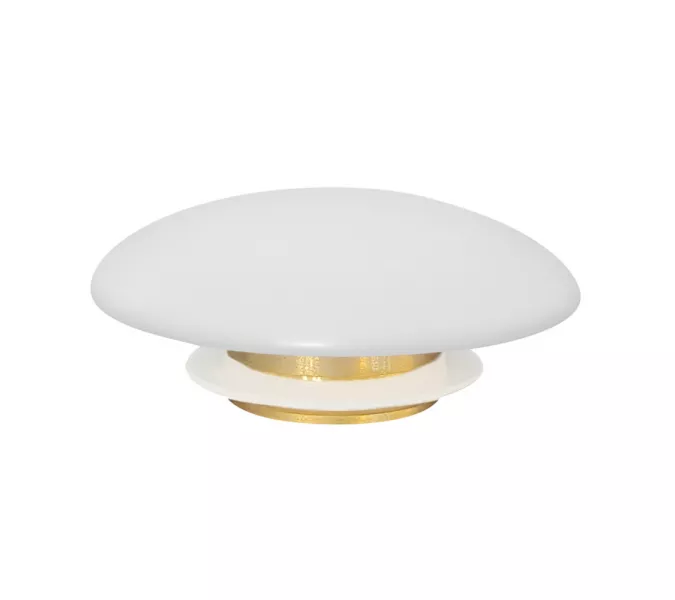 Накладка на слив для раковины ABBER AC0014MW белая матовая, керамика, Выбрать цвет: белая матовая, изображение 2