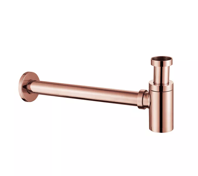 Сифон для раковины ABBER AF0030RG розовое золото, Выбрать цвет: Розовое золото