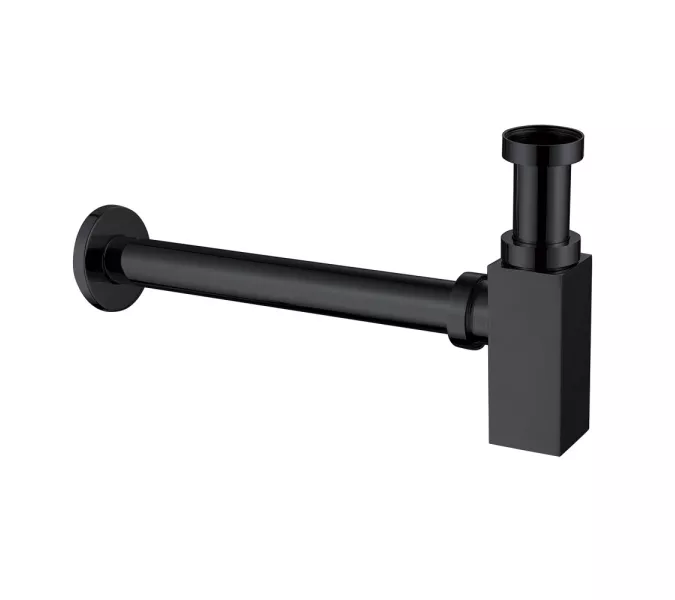 Сифон для раковины ABBER AF0031B черный матовый, Выбрать цвет: Черный матовый