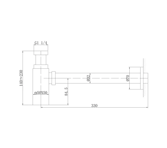 Сифон для раковины ABBER AF0031NG, никель, Выбрать цвет: Никель, изображение 2