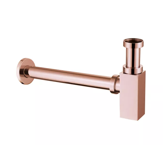 Сифон для раковины ABBER AF0031RG, розовое золото, Выбрать цвет: Розовое золото