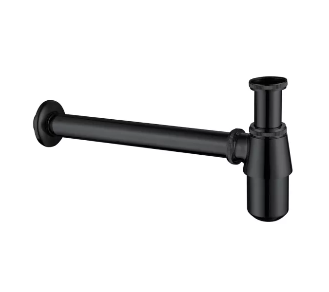 Сифон для раковины ABBER AF0032B черный матовый, Выбрать цвет: Черный матовый