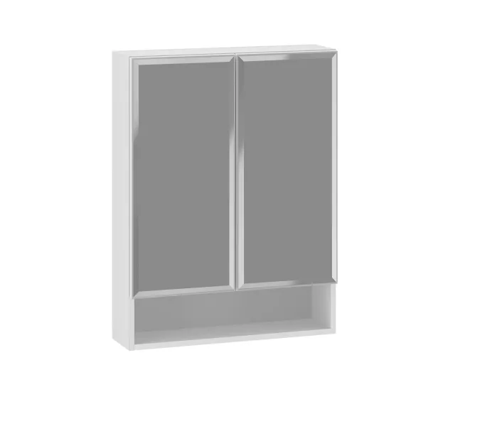 Зеркальный шкаф Opadiris Фреш 61, цвет белый