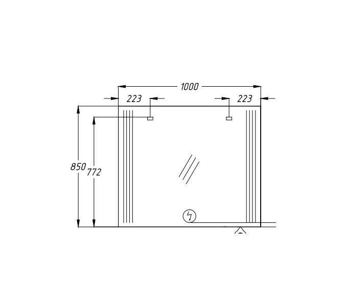 Зеркало OPADIRIS Оникс 100х85, изображение 6