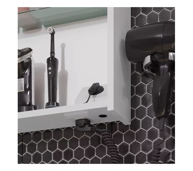 Зеркальный шкаф Opadiris Элеганс премиум, подогрев, ИК датчик, Выбрать размер: 60, изображение 5