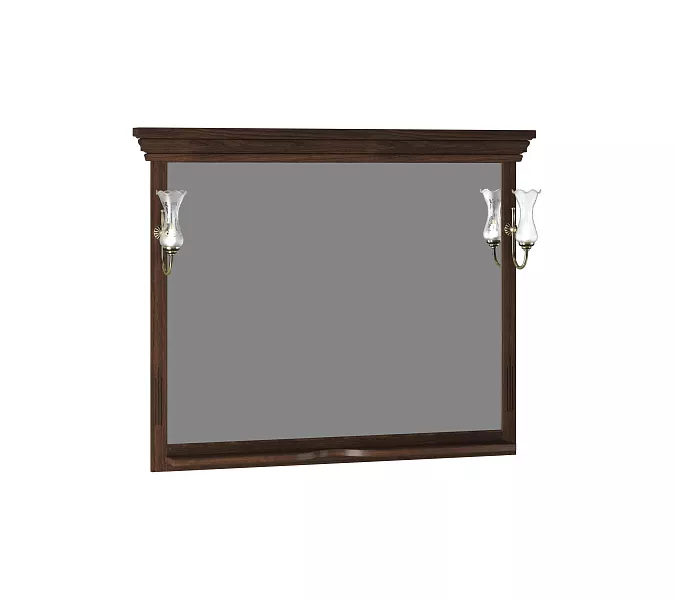 Зеркало OPADIRIS Риспекто орех антикварный, с выключателем, Выбрать цвет: Орех антикварный, Выбрать размер: 120