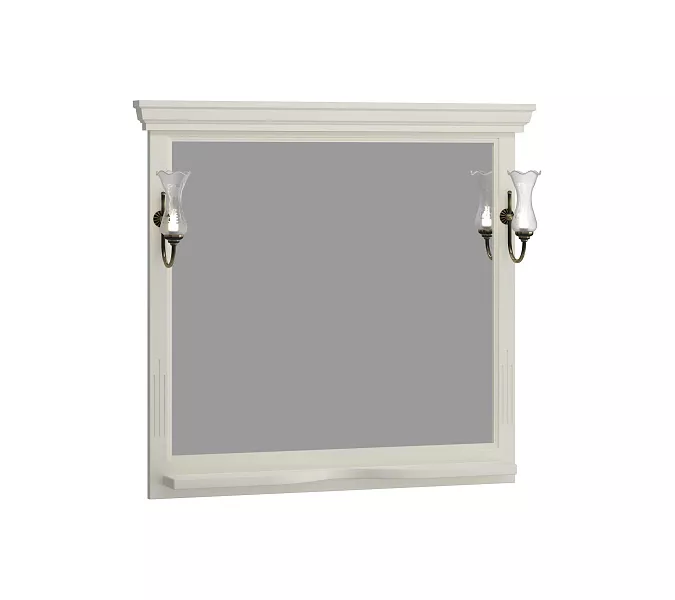 Зеркало OPADIRIS Риспекто  слоновая кость, с выключателем, Выбрать цвет: Слоновая кость, Выбрать размер: 100