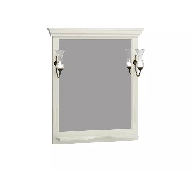 Зеркало OPADIRIS Риспекто  слоновая кость, с выключателем, Выбрать цвет: Слоновая кость, Выбрать размер: 85