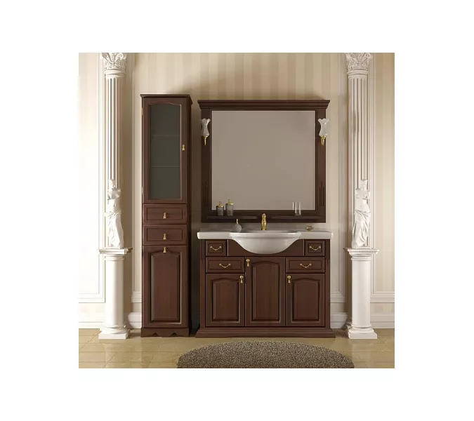 Зеркало OPADIRIS Риспекто орех антикварный, с выключателем, Выбрать цвет: Орех антикварный, Выбрать размер: 100, изображение 4