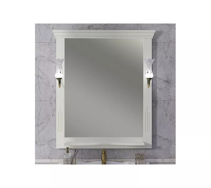 Зеркало OPADIRIS Риспекто  слоновая кость, с выключателем, Выбрать цвет: Слоновая кость, Выбрать размер: 85, изображение 2