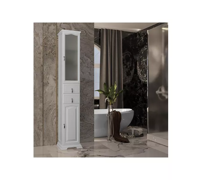 Пенал OPADIRIS Риспекто-30 левый/правый белый, Выбрать цвет: Белый, Ориентация: Правая, изображение 2