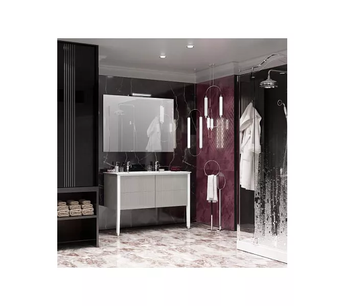 Зеркало Opadiris Рубинно 120 со светильником, Выбрать размер: 120, изображение 3