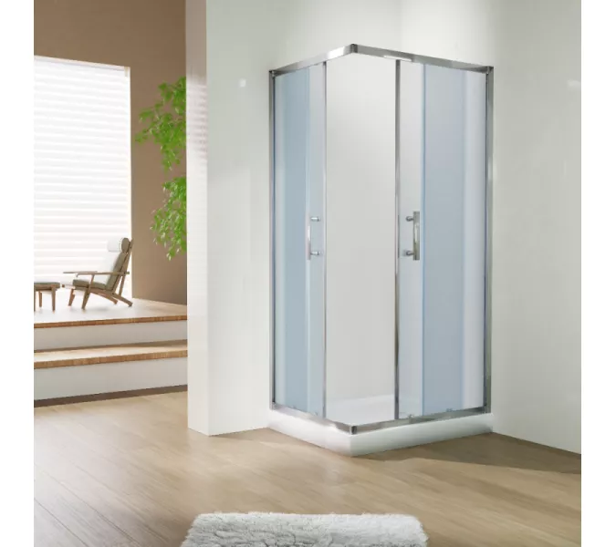 Душевой уголок ESBANO ESR-8022C, Цвет профиля: Хром, Выбрать размер: 100х80, изображение 2