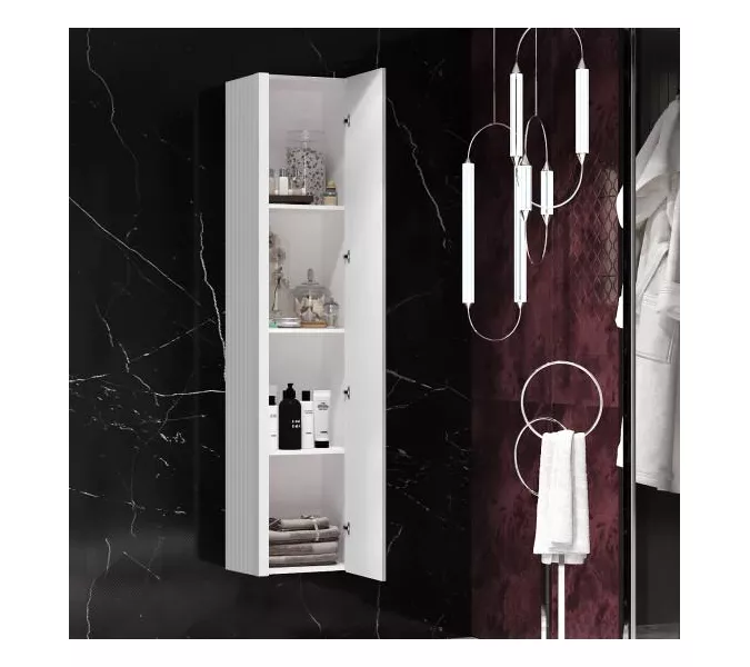 Пенал Opadiris Рубинно, универсальный, цвет Белый глянцевый, Выбрать цвет: Белый глянцевый, изображение 3