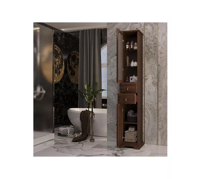 Пенал OPADIRIS Риспекто-30 левый/правый орех антикварный, Выбрать цвет: Орех антикварный, Ориентация: Левая, изображение 3