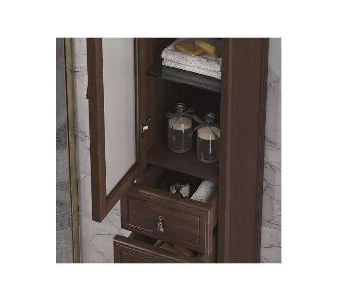 Пенал OPADIRIS Риспекто-30 левый/правый орех антикварный, Выбрать цвет: Орех антикварный, Ориентация: Левая, изображение 4