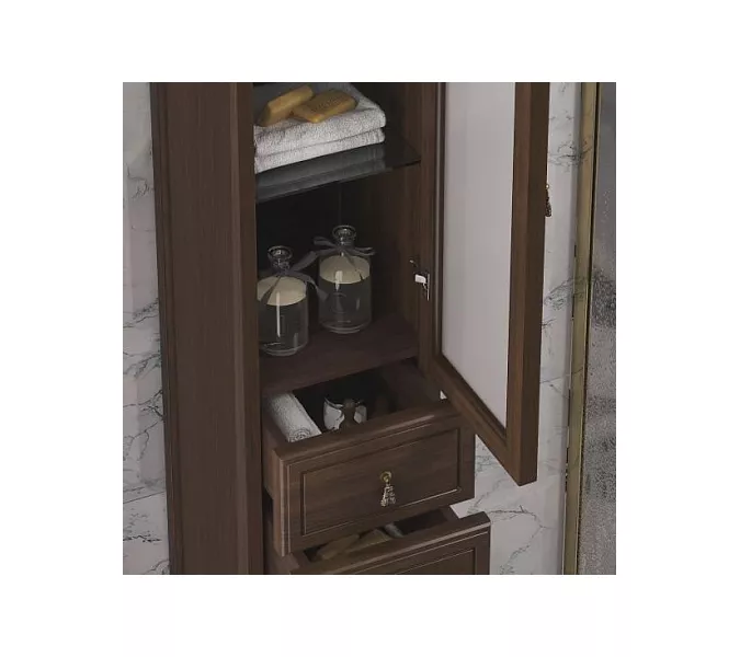 Пенал OPADIRIS Риспекто-30 левый/правый орех антикварный, Выбрать цвет: Орех антикварный, Ориентация: Правая, изображение 4