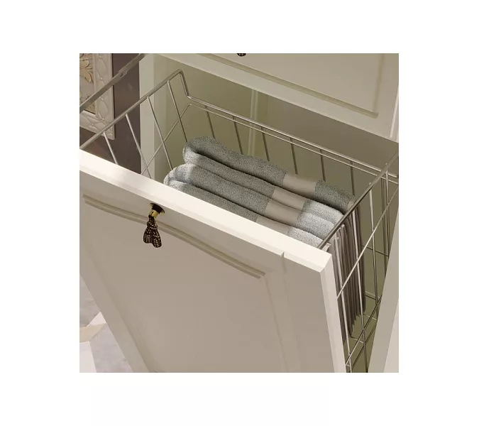 Пенал OPADIRIS Риспекто-40 левый/правый С БЕЛЬЕВОЙ КОРЗИНОЙ, слоновая кость, Выбрать цвет: Слоновая кость, Ориентация: Правая, изображение 5