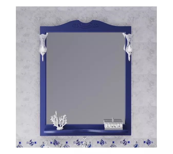 Тумба напольная с раковиной Opadiris Валери, цвет сапфир, Выбрать цвет: Сапфир, Выбрать размер: 85, изображение 5