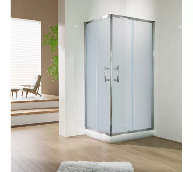 Душевой уголок ESBANO ESR-8022C, Цвет профиля: Хром, Выбрать размер: 100х80