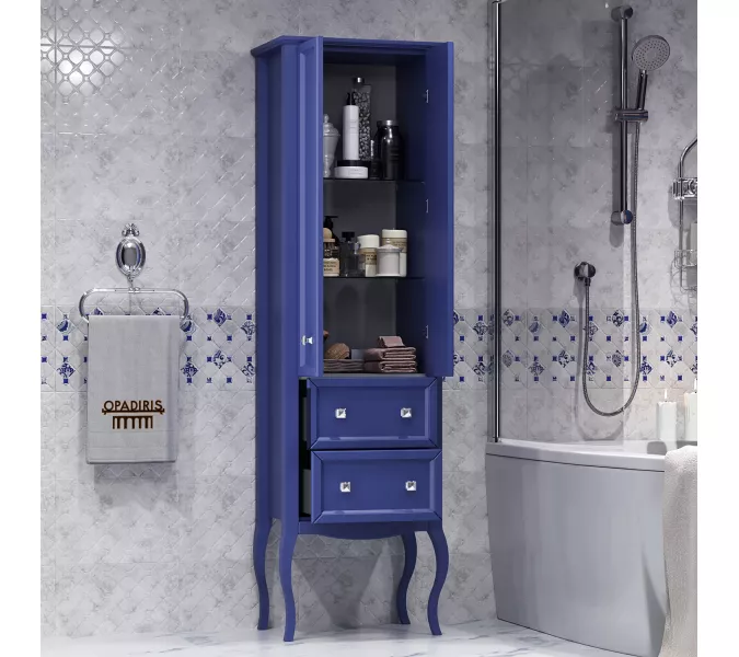 Пенал Opadiris Валери 56 двухстворчатый, цвет сапфир, Выбрать цвет: Сапфир, изображение 3