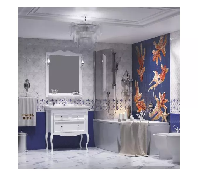 Зеркало Opadiris Валери, цвет белый, с выключателем, Выбрать цвет: Белый, Выбрать размер: 85, изображение 4