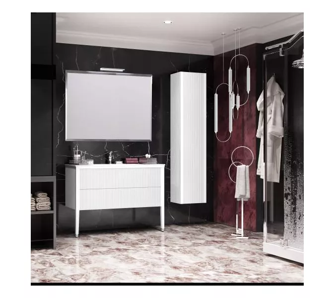 Пенал Opadiris Рубинно, универсальный, цвет Белый глянцевый, Выбрать цвет: Белый глянцевый, изображение 4