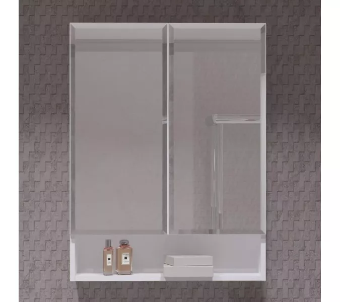Зеркальный шкаф Opadiris Фреш 61, цвет белый, изображение 2
