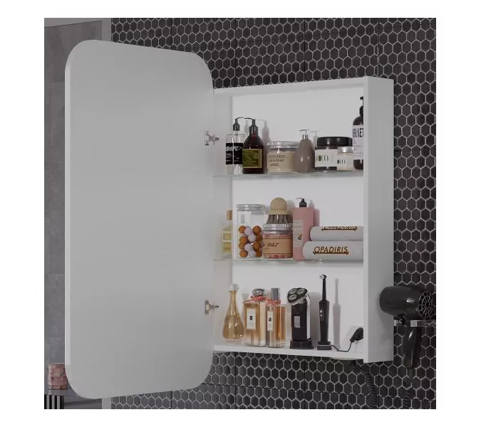 Зеркальный шкаф Opadiris Элеганс премиум, подогрев, ИК датчик, Выбрать размер: 60, изображение 4
