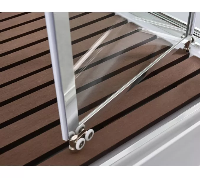 Душевая кабина AvaCan V2080/2090/2010 прозрачное/низкий, Цвет стекла: прозрачное, Цвет профиля: Хром, Выбрать размер: 80х80, Внешний вид: без гидромассажа, Наличие крыши: нет, изображение 9