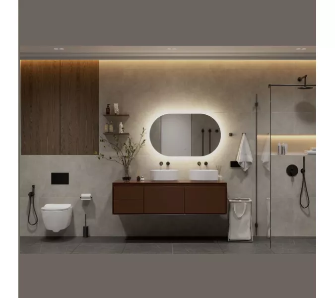 Зеркало ACWEN "Fleur Led" с бесконтактным сенсором, Внешний вид: горизонтальное, Выбрать размер: 1000х600