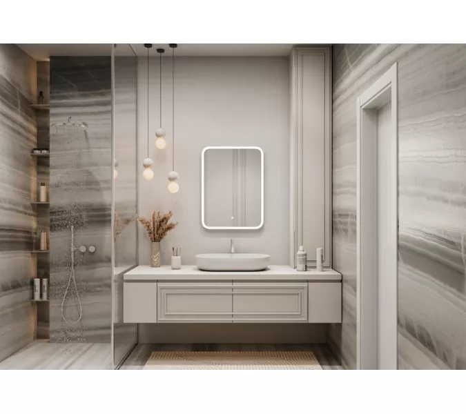 Зеркало ACWEN "Glamour Led", Выбрать размер: 50x70, изображение 5