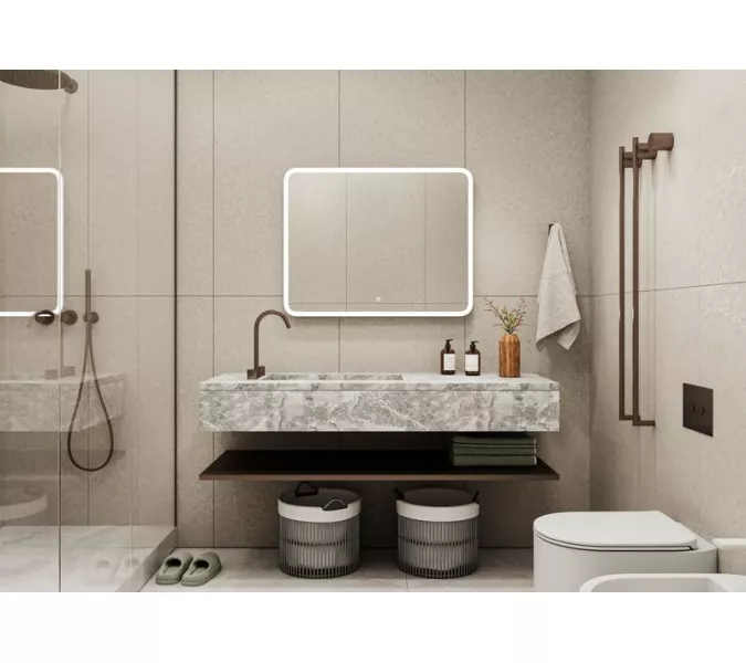 Зеркало ACWEN "Demure Led", Выбрать размер: 80x60, изображение 2