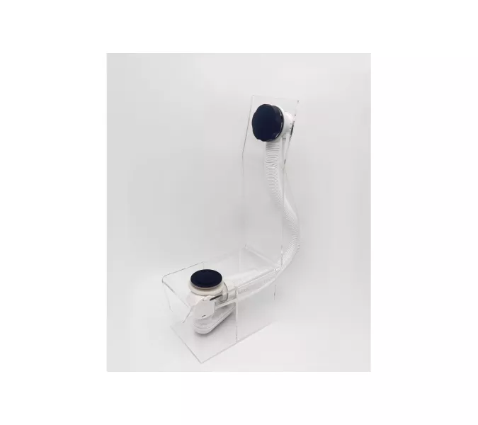 Слив перелив п/автомат Vega V55R 60см BLACK матовый, Выбрать цвет:  черный матовый, изображение 2