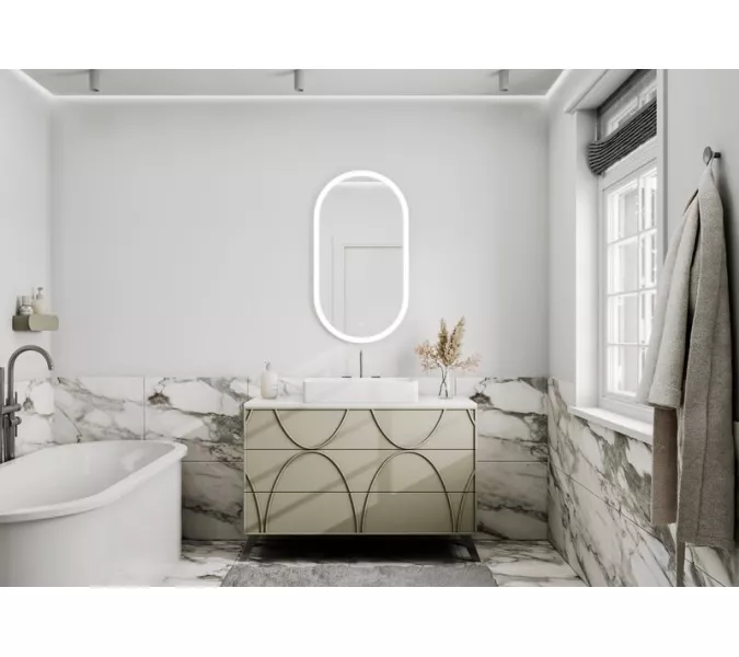 Зеркало ACWEN "Delight Led" 55х100, Внешний вид: вертикальное, изображение 2