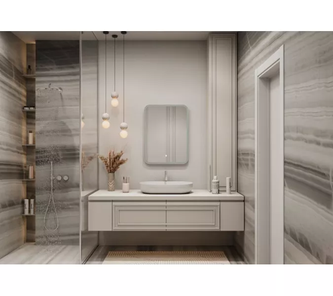 Зеркало ACWEN "Glamour Led", Выбрать размер: 50x70, изображение 6