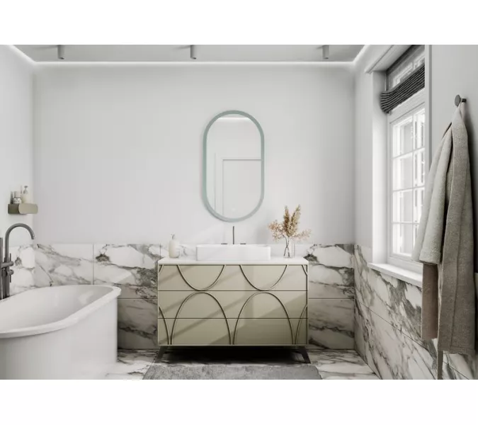 Зеркало ACWEN "Delight Led" 55х100, Внешний вид: вертикальное, изображение 3