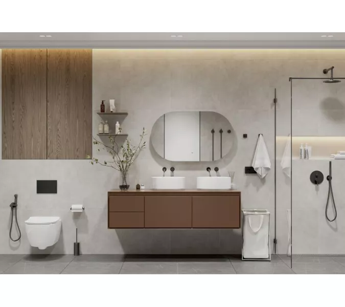 Зеркало ACWEN "Fleur Led" с бесконтактным сенсором, Внешний вид: горизонтальное, Выбрать размер: 1000х600, изображение 3