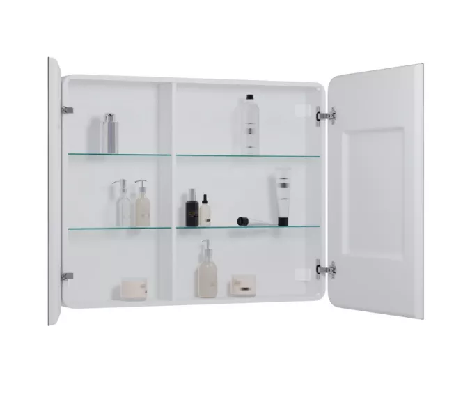 Зеркало-шкаф ACWEN "Elliott LED" 100х80 с датчиком движения, розеткой, изображение 9