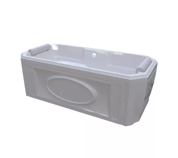 Ванна акриловая Radomir Fra Grande Фернандо 190х90 хром, Выбрать цвет: Хром, изображение 8